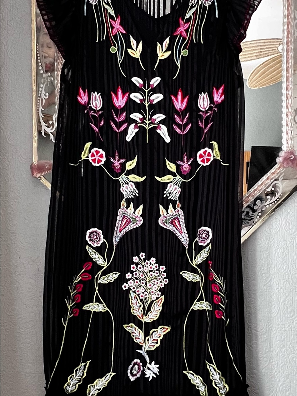 Anthropologie, Not So Serious, size 16 beaded Corsica dress - Picture 6 of 10